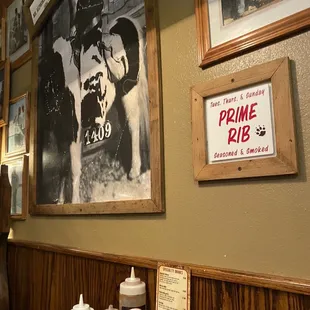 cool photography on the walls