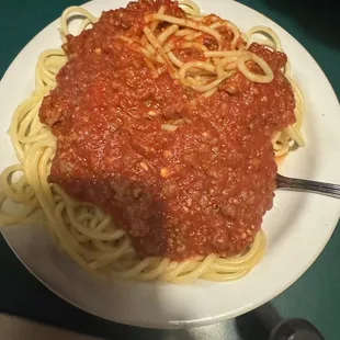 Meat sauce pasta