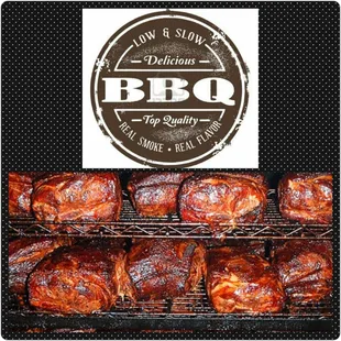 a rack of ribs on a grill