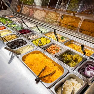 a variety of salads and sides