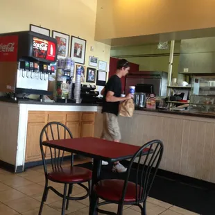 Not very crowded at lunch time