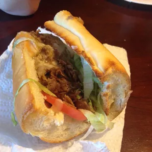 No meat on the cheese steak !!!
