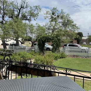 Outside
