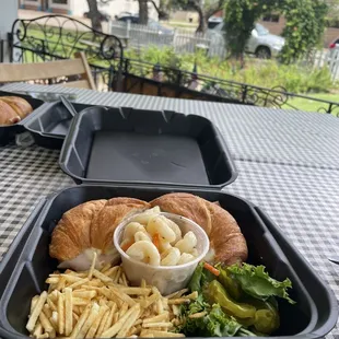 Turkey, Swiss Cheese, Avocado Spread on Croissant