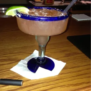 The best strawberry margarita I've ever had! Tastes like a fresh strawberry.