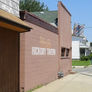 the side of the building