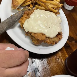 Chicken fried steak yummy