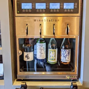New Wine Stations; allows you a glass or a taste.
