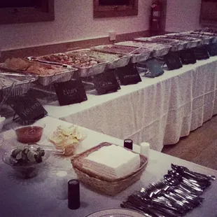 Let us do all the work for you at your next event!! We do lots of Catering!!