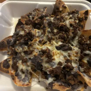 Take out nachos $12.73