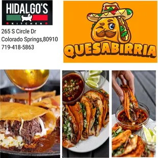 a collage of mexican food