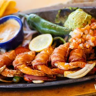 Bacon wrapped shrimp