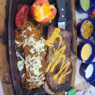 Steak and Enchilada