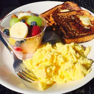 This was the breakfast option for my husband