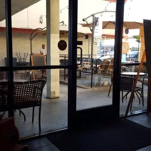 Outside seating area