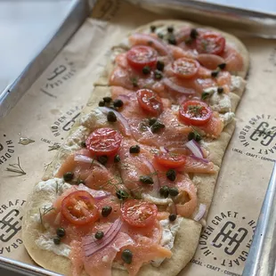 Bagel Lox Flatbread