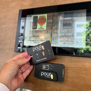 Put your card in... pour your beer?! Yes