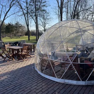 These igloos were perfect for a chilly night.