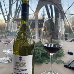 A bottle in our little igloo after a long week.