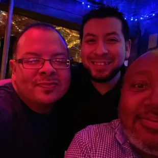 Me and my co-drinker with the new bar back