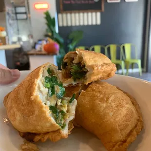 shrimp egg chives Chinese pancake