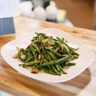Spicy Garlic Green Beans! (Not on the menu yet, but we will make it if you ask for them!)