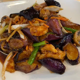 Garlic eggplant w chicken
