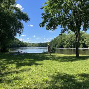 The Mississippi was high and flowing very fast today. Such a  bucolic setting.