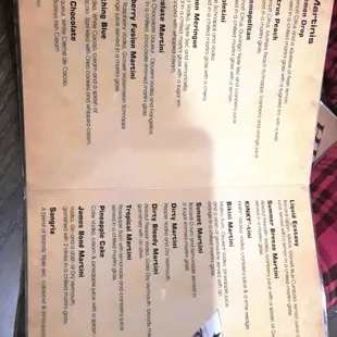 Saturday martini specials