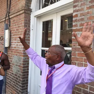 Mr. Lyon, our energetic and brilliant tour guide.