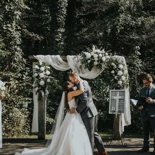 Outdoor ceremony site