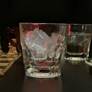 glass of ice