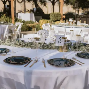 Garden wedding receptions