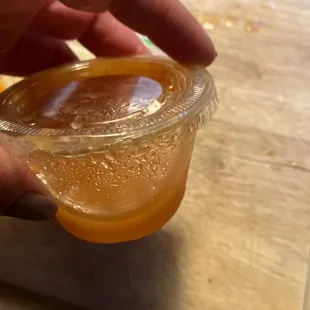 Salsa de tomate that look like water