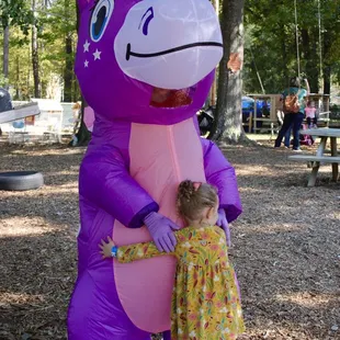 My daughter got a kick out of the big purple unicorn.