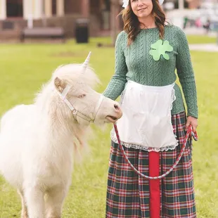 George is our traveling unicorn who visits birthday parties and makes visits all around town.