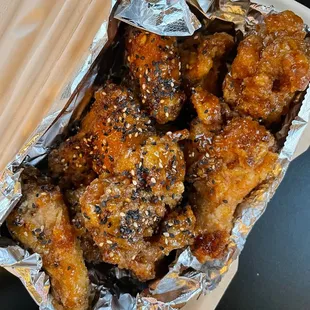 10-piece honey butter garlic wings for $15.95 as of February 2022.