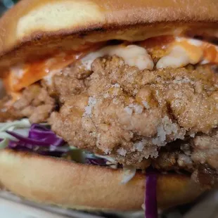 The Firefighter (fried chicken sandwich)