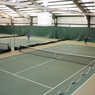 The indoor tennis facility - now featuring tennis AND pickleball. LED lighting was recently installed as well.