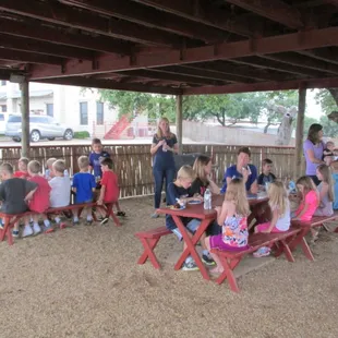 Picnic area for birthday parties, church groups, special events.  Call to reserve tables.