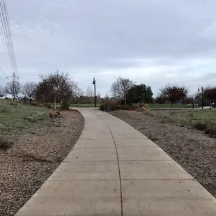 One of the walking paths