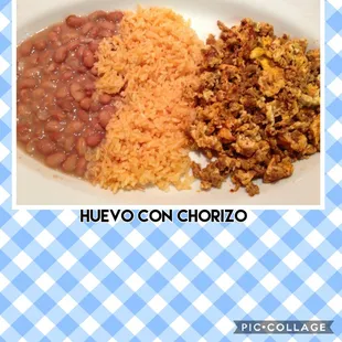 a plate of mexican food