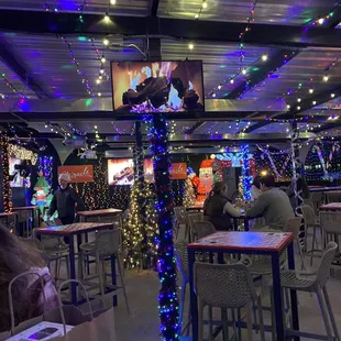 Large Seating area with heaters