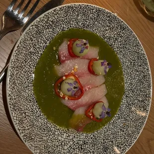 Hamachi Crudo