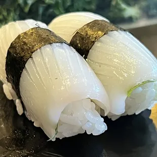 Ika with Shiso leaf