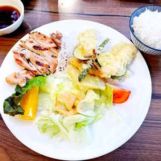 Chicken Tempura and Teriyaki Lunch Special Combo