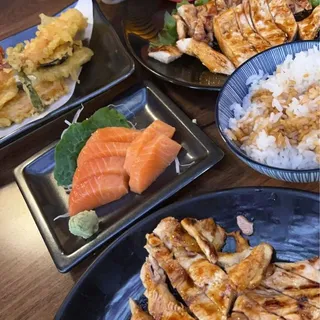 C. Chicken Teriyaki and Sashimi Combo