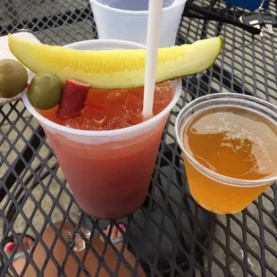 Simple bloody w/ a spotted cow chaser