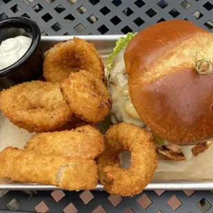 Hot Damn! with Onion Rings