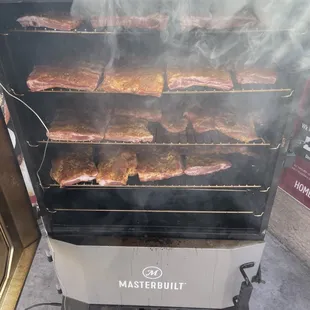 Smoked 5 Hours for Rib Night!